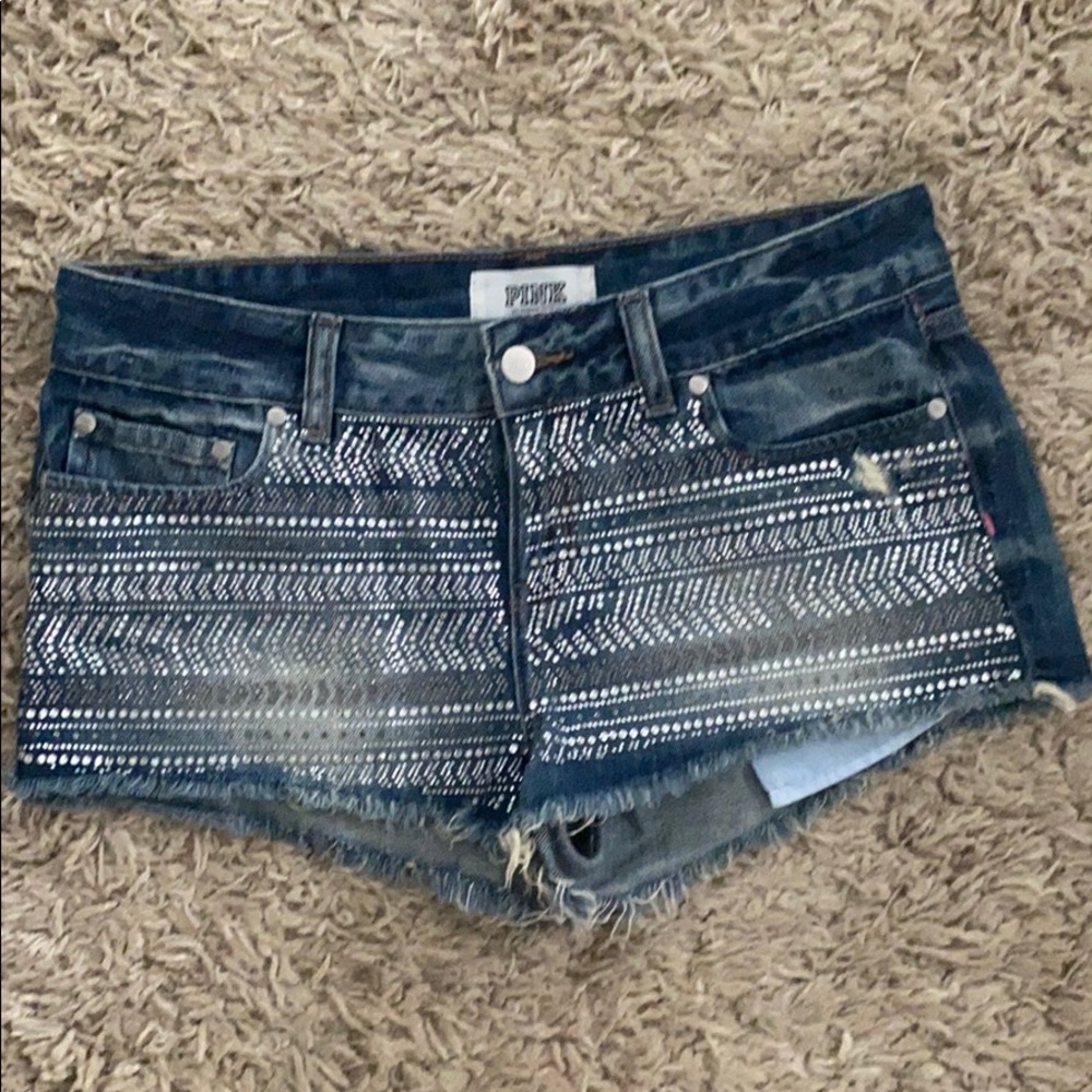 PINK Sequence jeans shorts